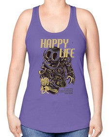 happy life 506# - art pop art -Racerback Tank