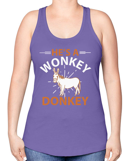 he’s a wonky donkey Style 4# - donkey -Racerback Tank