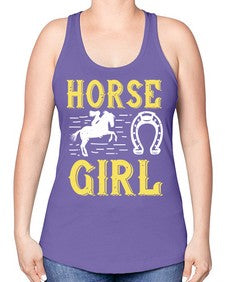 horse girl Style 51# - horse -Racerback Tank