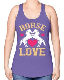 horse lovee Style 49# - horse -Racerback Tank