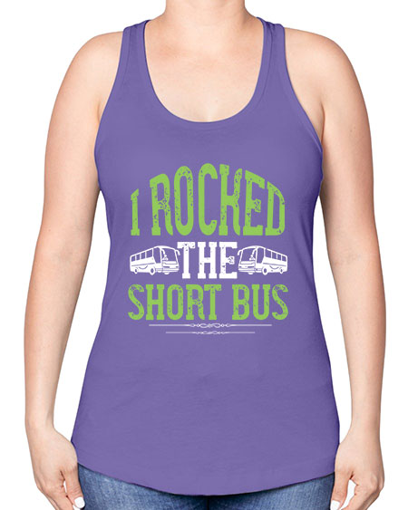 i rocked the short bus Style 920# - Bus Driver -Racerback Tank