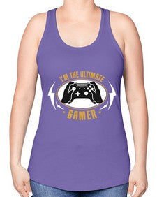 im the ultimate gamer 122# - video games -Racerback Tank