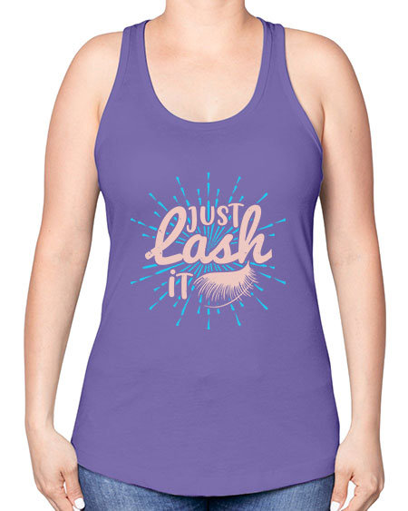 just lash it Style 199# - beauty - fashion -Racerback Tank