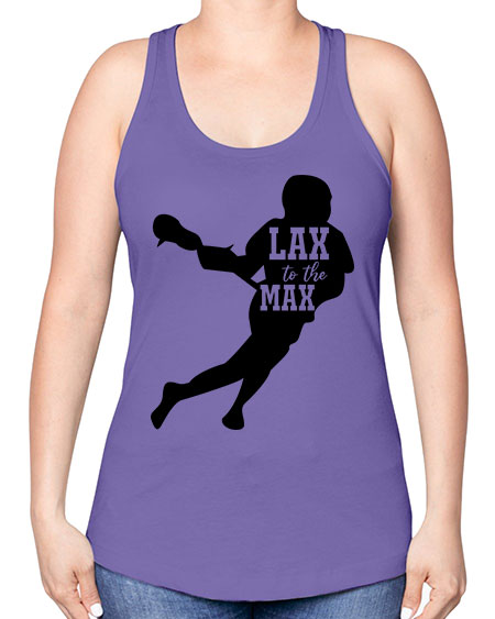 lax to the max 2# - lacrosse -Racerback Tank
