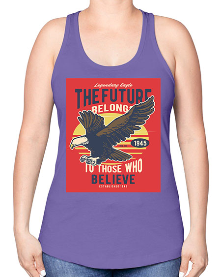 legendary eagle 55# - birds -Racerback Tank