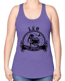 leo 17# - leo -Racerback Tank