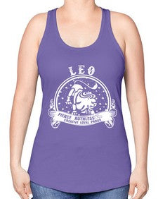 leo 18# - leo -Racerback Tank