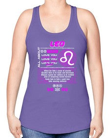 leo 308# - leo -Racerback Tank