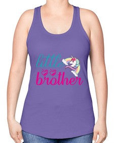 little brother 256# - unicorn -Racerback Tank