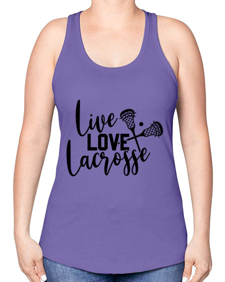 live.love 11# - lacrosse -Racerback Tank