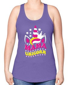 mama unicorn 285# - unicorn -Racerback Tank