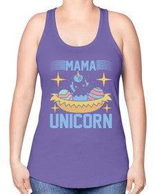 mama unicorn 295# - unicorn -Racerback Tank