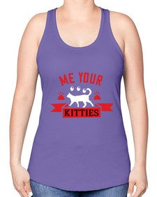 me your kitties Style 68# - cats -Racerback Tank