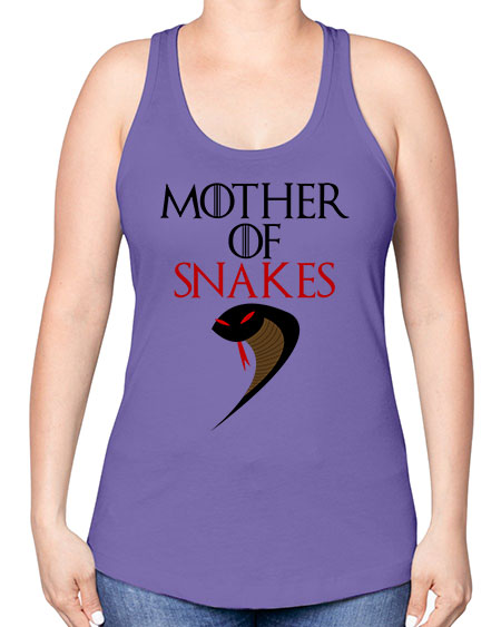 mother of snakes - snake -Racerback Tank