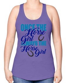 once the horse girl always the horse girl - horse -Racerback Tank