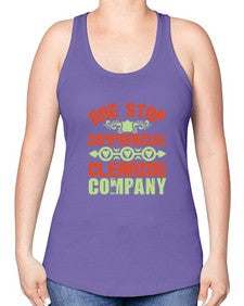 one stop commercial cleaning company Style 333# - cleaner -Racerback Tank