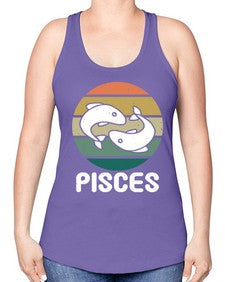 pisces 346# - pisces -Racerback Tank