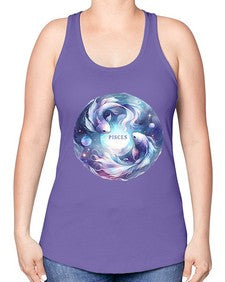 pisces 348# - pisces -Racerback Tank