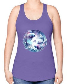 pisces 349# - pisces -Racerback Tank