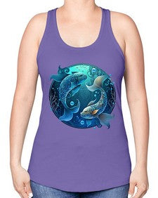 pisces 364# - pisces -Racerback Tank