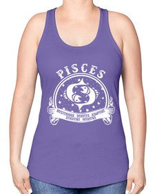 pisces 48# - pisces -Racerback Tank
