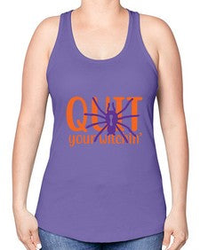 quit your witchin 32# - witch -Racerback Tank
