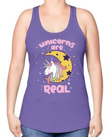 quotes of unicorns unicorns are real unicorns are real 363# - unicorn -Racerback Tank