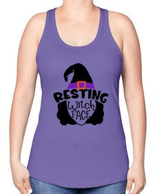 resting witch face 27# - witch -Racerback Tank