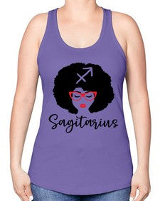 sagitarius 396# - sagittarius -Racerback Tank