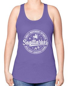 sagittarius 407# - sagittarius -Racerback Tank