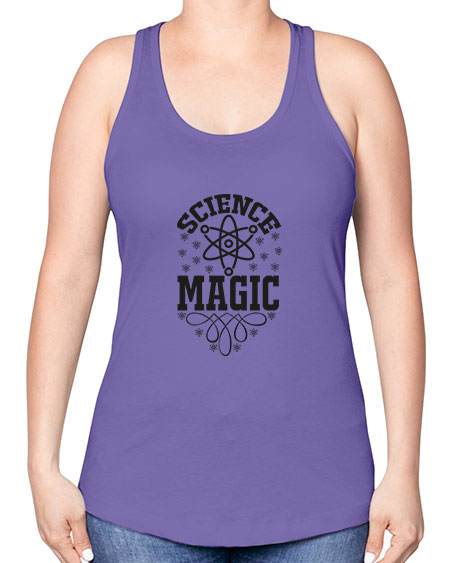 science magic 72# - general science -Racerback Tank