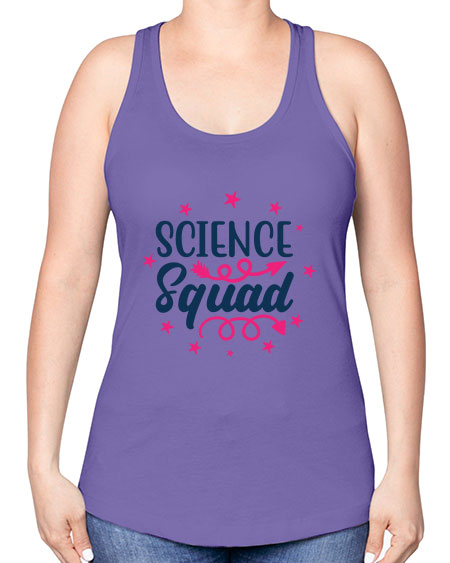 science squad 54# - general science -Racerback Tank