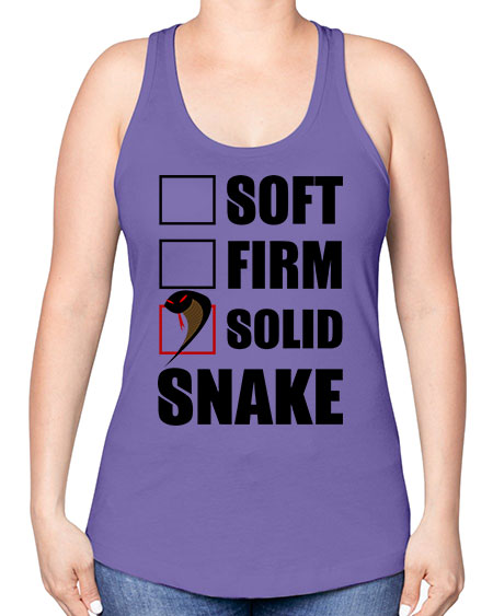 solid snake - snake -Racerback Tank