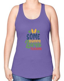 some bunny loves teaching Style 359# - teacher -Racerback Tank