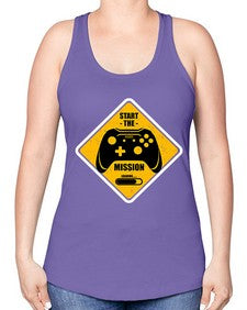 start the mission 152# - video games -Racerback Tank