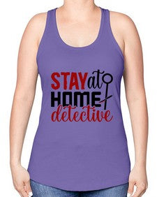 stay at home detective 1112# - true crime -Racerback Tank