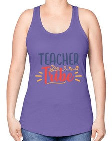 teacher tribe 1466# - teacher -Racerback Tank