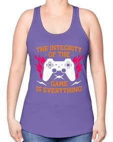 the integrity of the game 155# - video games -Racerback Tank