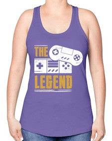 the legend 156# - video games -Racerback Tank