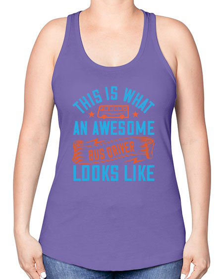 this is what an awesome bus driver looks likee Style 1546# - Bus Driver -Racerback Tank