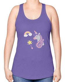 unicorn elements 455# - unicorn -Racerback Tank