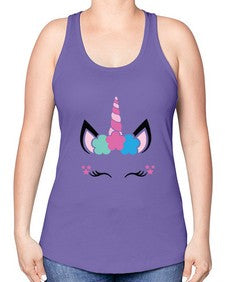 unicorn style 500# - unicorn -Racerback Tank
