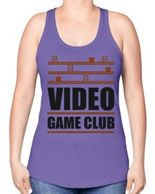video game club 160# - video games -Racerback Tank