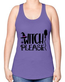 witch please 14# - witch -Racerback Tank