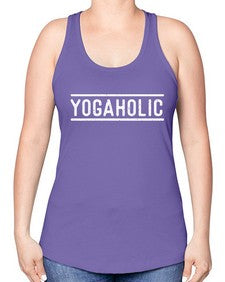 yogaholics 648# - yoga -Racerback Tank