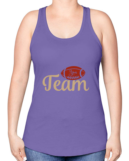 your team 2271# - softball -Racerback Tank