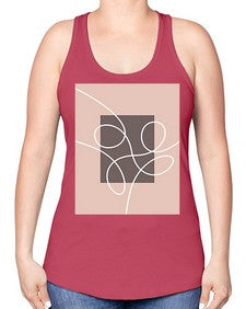 Abstract Shape 191# - art pop art -Racerback Tank