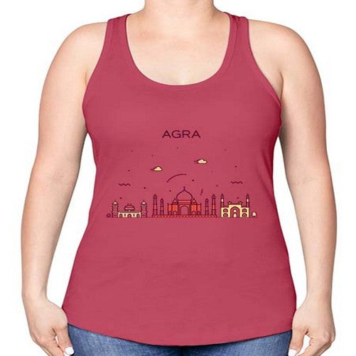 Agra 278# - cities -Racerback Tank