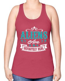 Aliens are real 26# - ufo -Racerback Tank