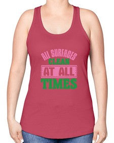 All surfaces clean at all times Style 37# - cleaner -Racerback Tank